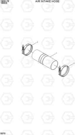 9370 AIR INTAKE HOSE 180D-7E, Hyundai
