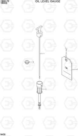 9430 OIL LEVEL GAGUE 180D-7E, Hyundai