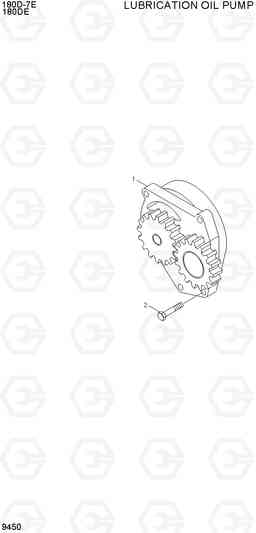 9450 LUBRICATION OIL PUMP 180D-7E, Hyundai