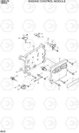 9510 ENGINE CONTROL MODULE 180D-7E, Hyundai