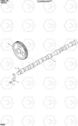 9560 CAMSHAFT 180D-7E, Hyundai