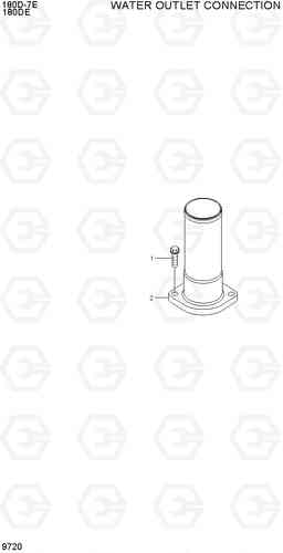 9720 WATER OUTLET CONNECTION 180D-7E, Hyundai