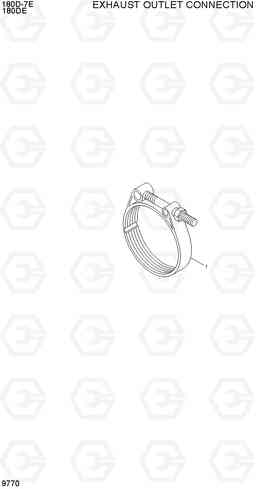 9770 EXHAUST OUTLET CONNECTION 180D-7E, Hyundai