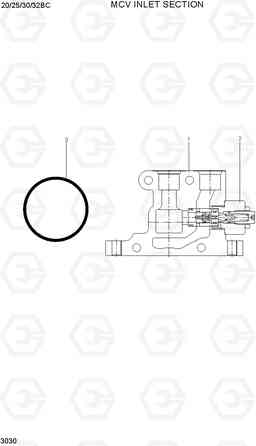 3030 MCV INLET SECTION 20/25/30/32BC-7, Hyundai