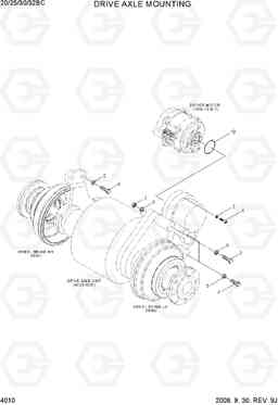 4010 DRIVE AXLE MOUNTING 20/25/30/32BC-7, Hyundai