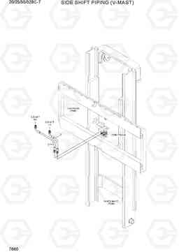 7660 SIDE SHIFT PIPING (V-MAST) 20/25/30/32BC-7, Hyundai