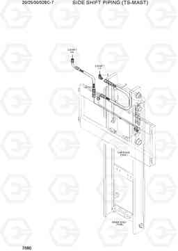 7680 SIDE SHIFT PIPING (TS-MAST) 20/25/30/32BC-7, Hyundai