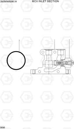 3030 MCV INLET SECTION 20/25/30/32BC-9, Hyundai