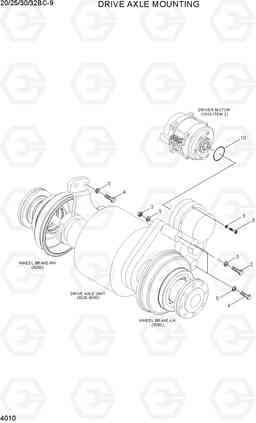 4010 DRIVE AXLE MOUNTING 20/25/30/32BC-9, Hyundai