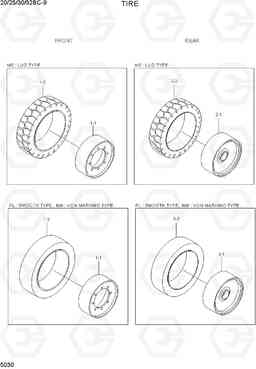 5030 TIRE 20/25/30/32BC-9, Hyundai