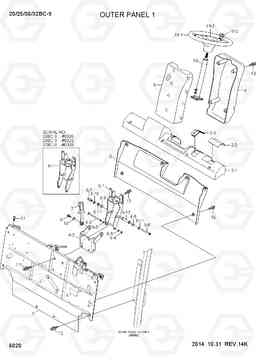 6020 OUTER PANEL 1 20/25/30/32BC-9, Hyundai