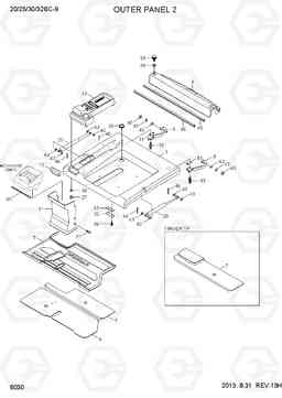 6030 OUTER PANEL 2 20/25/30/32BC-9, Hyundai