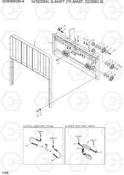 7155 INTEGRAL SIDE SHIFT(TF-MAST, 20/25BC-9) 20/25/30/32BC-9, Hyundai