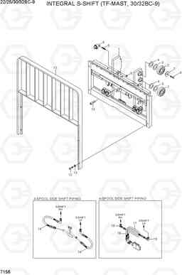 7156 INTEGRAL SIDE SHIFT(TF-MAST, 30/32BC-9) 20/25/30/32BC-9, Hyundai