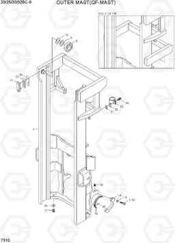 7310 OUTER MAST(QF-MAST) 20/25/30/32BC-9, Hyundai