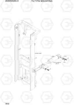 7610 TILT PIN MOUNTING 20/25/30/32BC-9, Hyundai