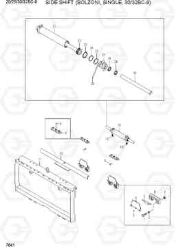 7641 SIDE SHIFT (BOLZONI, SINGLE, 30/32BC-9) 20/25/30/32BC-9, Hyundai