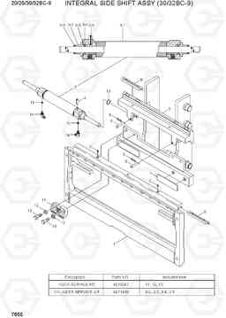 7655 INTEGRAL SIDE SHIFT ASSY (30/32BC-9) 20/25/30/32BC-9, Hyundai