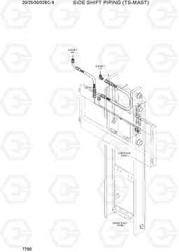 7790 SIDE SHIFT PIPING (TS-MAST) 20/25/30/32BC-9, Hyundai