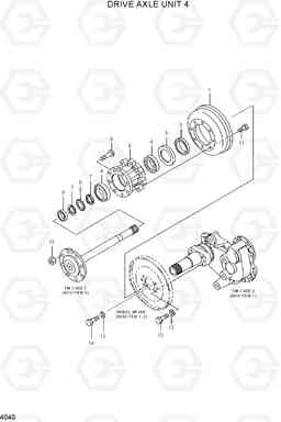 4040 DRIVE AXLE UNIT 4 20BH/25BH/30BH-7, Hyundai