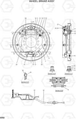 5050 WHEEL BRAKE ASSY 20BH/25BH/30BH-7, Hyundai