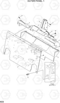 6020 OUTER PANEL 1 20BH/25BH/30BH-7, Hyundai