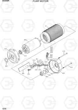 1070 PUMP MOTOR 20/25BR-7, Hyundai