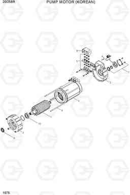 1075 PUMP MOTOR(KOREAN) 20/25BR-7, Hyundai