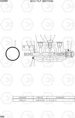 3060 MCV TILT SECTION 20/25BR-7, Hyundai