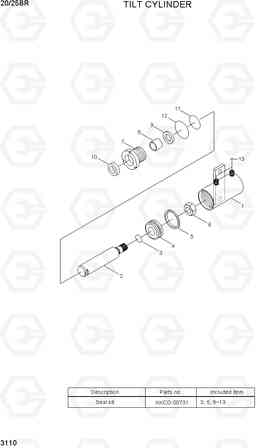 3110 TILT CYLINDER 20/25BR-7, Hyundai