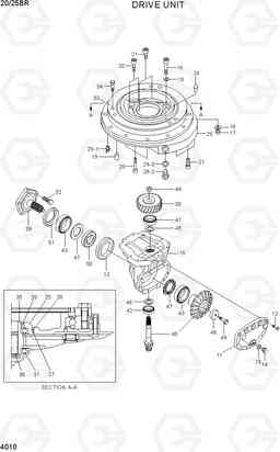 4010 DRIVE UNIT(GK25LD) 20/25BR-7, Hyundai