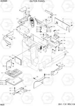 6020 OUTER PANEL 20/25BR-7, Hyundai