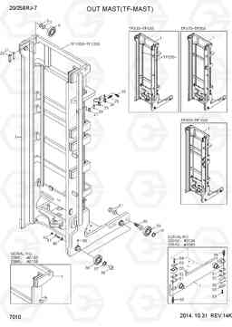 7010 OUTER MAST(TF-MAST) 20/25BRJ-7, Hyundai