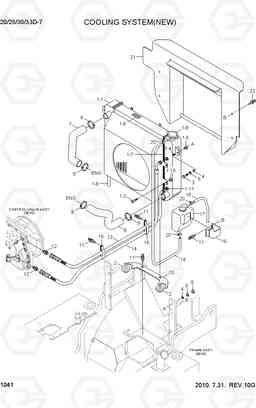 1041 COOLING SYSTEM(NEW) 20D/25D/30D/33D-7, Hyundai