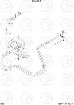 1060 HEATER(OPTION) 20D/25D/30D/33D-7, Hyundai