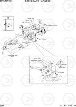 2040 DASHBOARD HARNESS 20D/25D/30D/33D-7, Hyundai