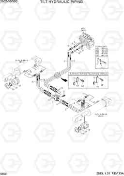 3050 TILT HYDRAULIC PIPING 20D/25D/30D/33D-7, Hyundai