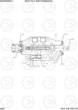 3A60 MCV TILT SECTION(OLD) 20D/25D/30D/33D-7, Hyundai