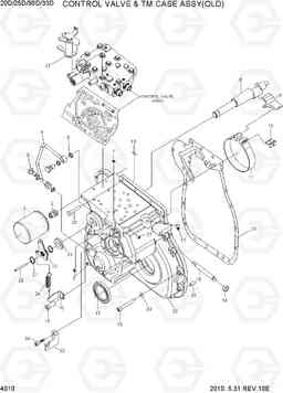 4010 CONTROL VALVE & TM CASE ASSY(OLD) 20D/25D/30D/33D-7, Hyundai