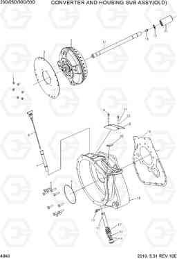 4040 CONVERTER & HOUSING SUB ASSY(OLD) 20D/25D/30D/33D-7, Hyundai