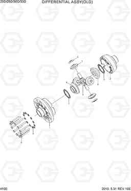 4100 DIFFERENTIAL ASSY(OLD) 20D/25D/30D/33D-7, Hyundai