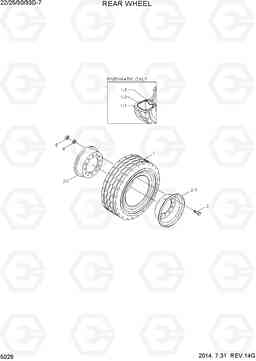 5026 REAR WHEEL 20D/25D/30D/33D-7, Hyundai