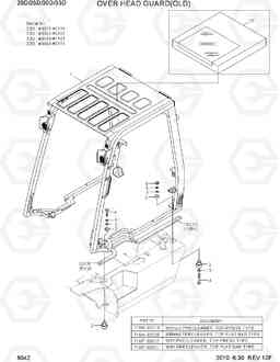 6042 OVER HEAD GUARD(OLD) 20D/25D/30D/33D-7, Hyundai