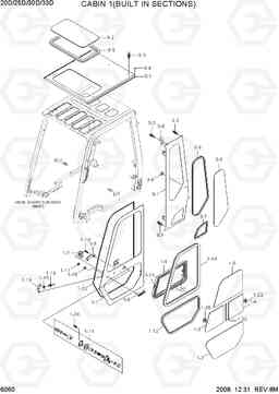 6060 CABIN 1(BUILT IN SECTIONS) 20D/25D/30D/33D-7, Hyundai