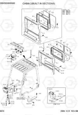 6070 CABIN 2(BUILT IN SECTIONS) 20D/25D/30D/33D-7, Hyundai