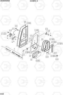6140 CABIN 4 20D/25D/30D/33D-7, Hyundai