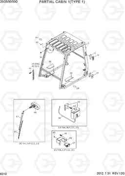 6210 PARTIAL CABIN 1 (TYPE 1) 20D/25D/30D/33D-7, Hyundai