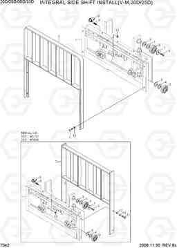 7042 INTEGRAL SIDE SHIFT INSTALL(V-M,20D/25D) 20D/25D/30D/33D-7, Hyundai