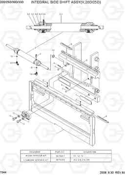 7044 INTEGRAL SIDE SHIFT ASSY(V,20D/25D) 20D/25D/30D/33D-7, Hyundai