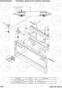 7045 INTEGRAL SIDE SHIFT ASSY(V,30D/33D) 20D/25D/30D/33D-7, Hyundai